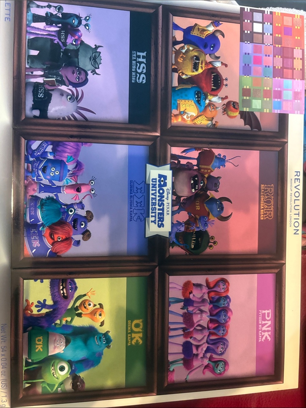 Monsters University Makeup Revolution London Palette